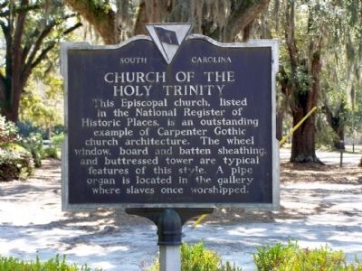 Church of the Holy Trinity Marker, reverse side image. Click for full size.