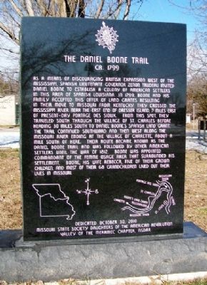 The Daniel Boone Trail Marker image. Click for full size.