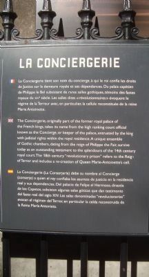 La Conciergerie Marker. Click for full size. La Conciergerie Marker image. Click for full size.