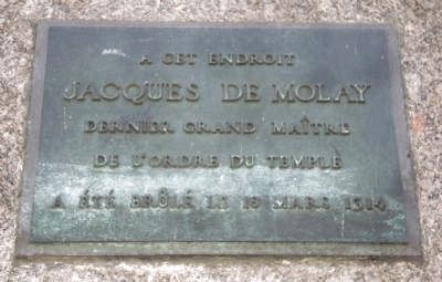 Jacques De Molay Marker image. Click for full size.