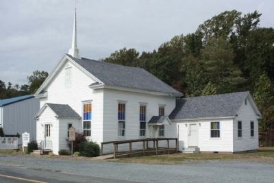 Trinity Methodist Church and Marker image. Click for full size.