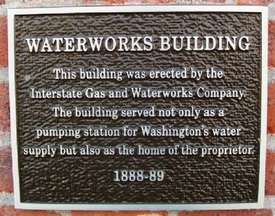 Waterworks Building Marker. Click for full size. Waterworks Building Marker image. Click for full size.