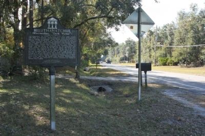 Beluthahatchee Marker, looking south image. Click for full size.