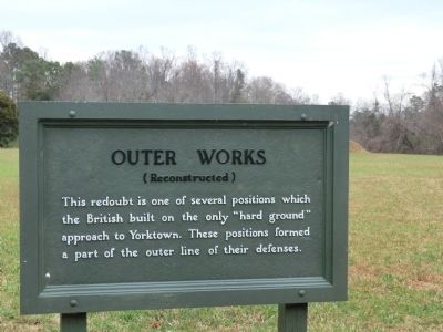 Outer Works Marker. Click for full size. Outer Works Marker image. Click for full size.