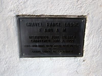 Mountain Range Lodge No. 18, F. & A. M. Marker image. Click for full size.