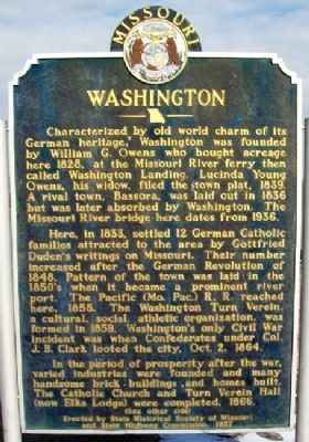 Washington Marker (Side A) image. Click for full size.