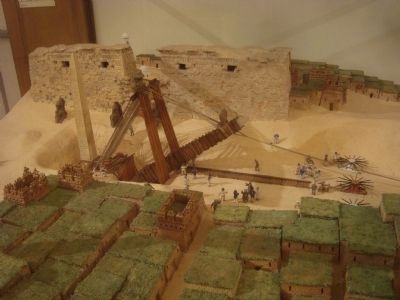 Diorama of how the obelisk was removed image. Click for full size.