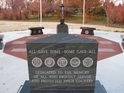 Veterans Memorial Stone. Click for full size. Veterans Memorial Stone image. Click for full size.