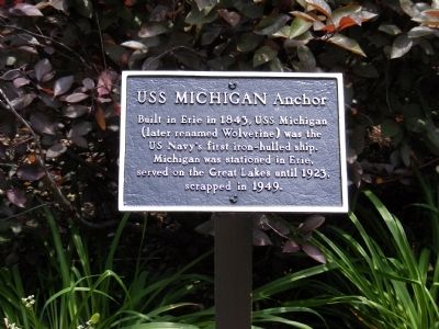 USS Michigan Anchor Marker image. Click for full size.