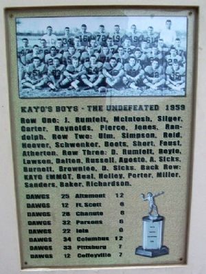 Kayo's Boys 1959 Marker image. Click for full size.