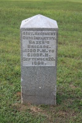 41st Ohio Infantry Marker. Click for full size. 41st Ohio Infantry Marker image. Click for full size.