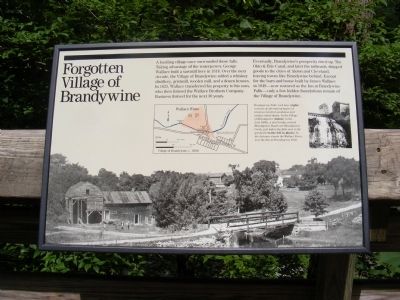 Forgotten Village of Brandywine Marker image. Click for full size.