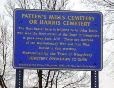 Patten's Mills Cemetery Marker image. Click for full size.