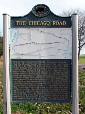 The Chicago Road Marker image. Click for full size.