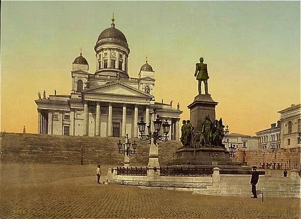 <i>Monument of Alexander II, Helsingfors, Russia, i.e., Helsinki, Finland</i> image. Click for full size.