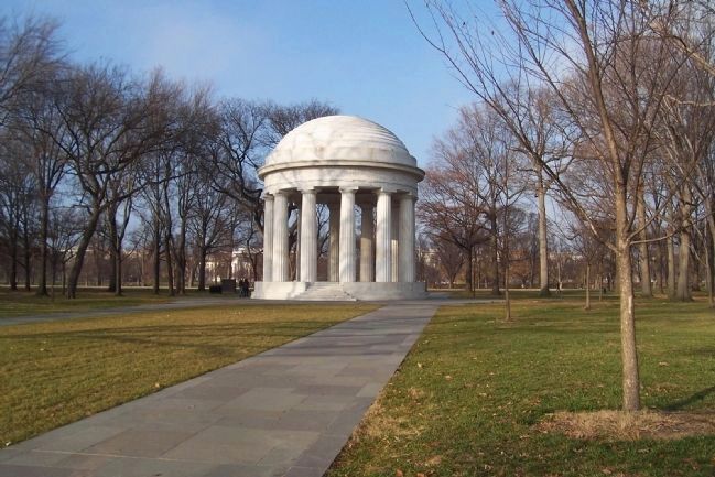 Refurbished District of Columbia World War Memorial - viewed from Independence Avenue. Click for full size. Refurbished District of Columbia World War Memorial - viewed from Independence Avenue image. Click for full size.