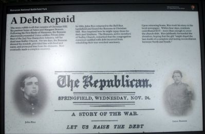 A Debt Repaid Marker image. Click for full size.