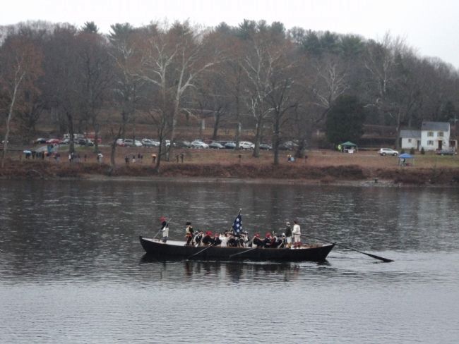Washington Crossing the Delaware Re-enactment. Click for full size. Washington Crossing the Delaware Re-enactment image. Click for full size.