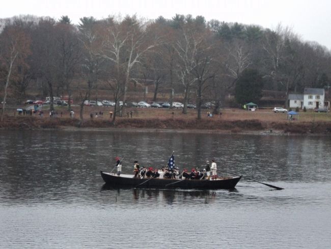 Washington Crossing the Delaware Re-enactment image. Click for full size.