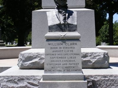 William Clark Monument Marker. Click for full size. William Clark Monument Marker image. Click for full size.