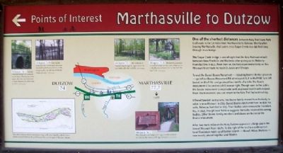 Marthasville to Dutzow Marker. Click for full size. Marthasville to Dutzow Marker image. Click for full size.