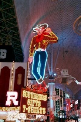 at 25 E Fremont Street, "Vegas Vic," as mentioned. Click for full size. at 25 E Fremont Street, "Vegas Vic," as mentioned image. Click for full size.
