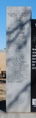 Hart County World War II & Korean War Memorial<br>World War II Column image. Click for full size.