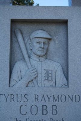 Tyrus Raymond Cobb Monument<br>South Side (Sculpture) image. Click for full size.