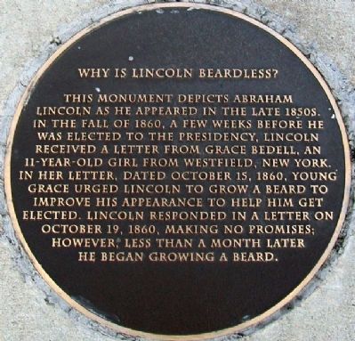 Why Is Lincoln Beardless? Marker image. Click for full size.