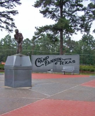Camp Fannin, Texas Marker. Click for full size. Camp Fannin, Texas Marker image. Click for full size.