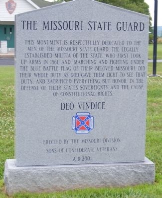 Missouri State Guard Marker image. Click for full size.