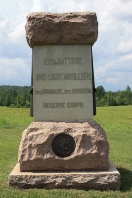 18th Battery, Ohio Light Artillery Marker. Click for full size. 18th Battery, Ohio Light Artillery Marker image. Click for full size.