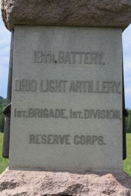 18th Battery, Ohio Light Artillery Marker image. Click for full size.