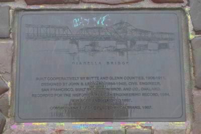 Gianella Bridge Marker. Click for full size. Gianella Bridge Marker image. Click for full size.