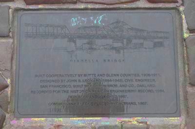 Gianella Bridge Marker image. Click for full size.