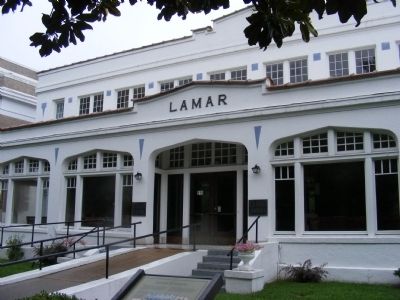 Lamar Bathhouse Marker image. Click for full size.