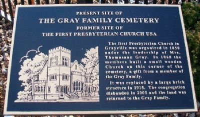 Present Site of The Gray Family Cemetery Marker image. Click for full size.