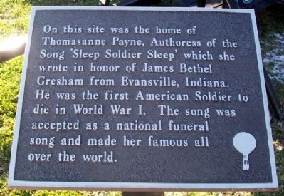 Thomasanne Payne Home Site Marker. Click for full size. Thomasanne Payne Home Site Marker image. Click for full size.