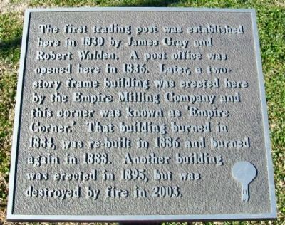 "Empire Corner" Marker. Click for full size. "Empire Corner" Marker image. Click for full size.