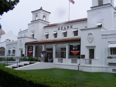 Ozark Bathhouse Marker. Click for full size. Ozark Bathhouse Marker image. Click for full size.