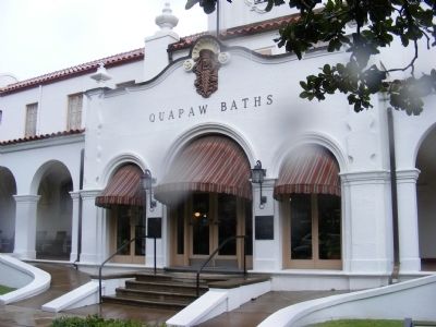 Quapaw Bathhouse Marker image. Click for full size.