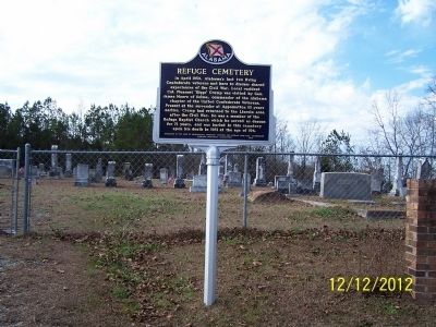 Refuge Cemetery Marker image. Click for full size.