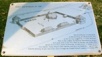 Fort Sackville in 1779 Marker image. Click for full size.
