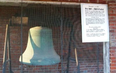 Inscription on the Big Bell of the Old Cathedral Marker image. Click for full size.