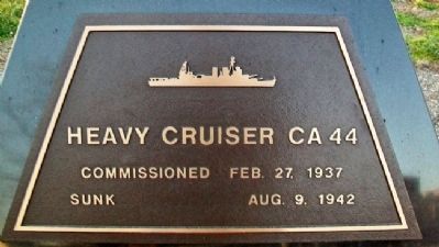 U.S.S. Vincennes CA 44 Marker. Click for full size. U.S.S. Vincennes CA 44 Marker image. Click for full size.