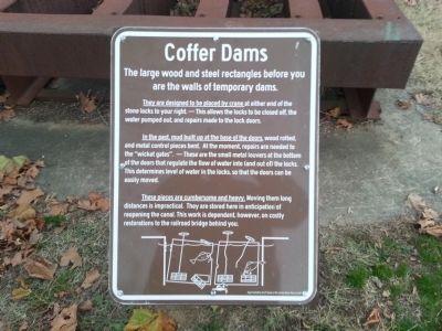 Coffer Dams Marker. Click for full size. Coffer Dams Marker image. Click for full size.