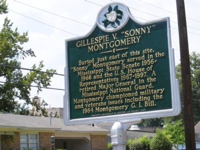 Gillespie V. "Sonny" Montgomery Marker. Click for full size. Gillespie V. "Sonny" Montgomery Marker image. Click for full size.