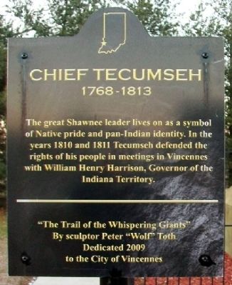Chief Tecumseh Marker image. Click for full size.