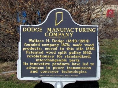 Dodge Manufacturing Company Marker image. Click for full size.