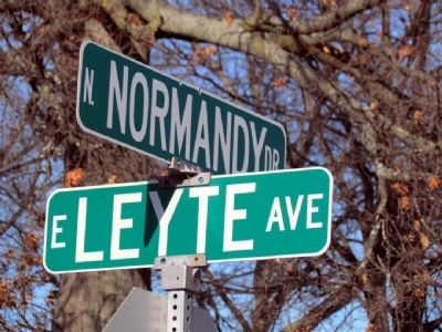 Subdivision streets are named after battles of World War II. Click for full size. Subdivision streets are named after battles of World War II image. Click for full size.